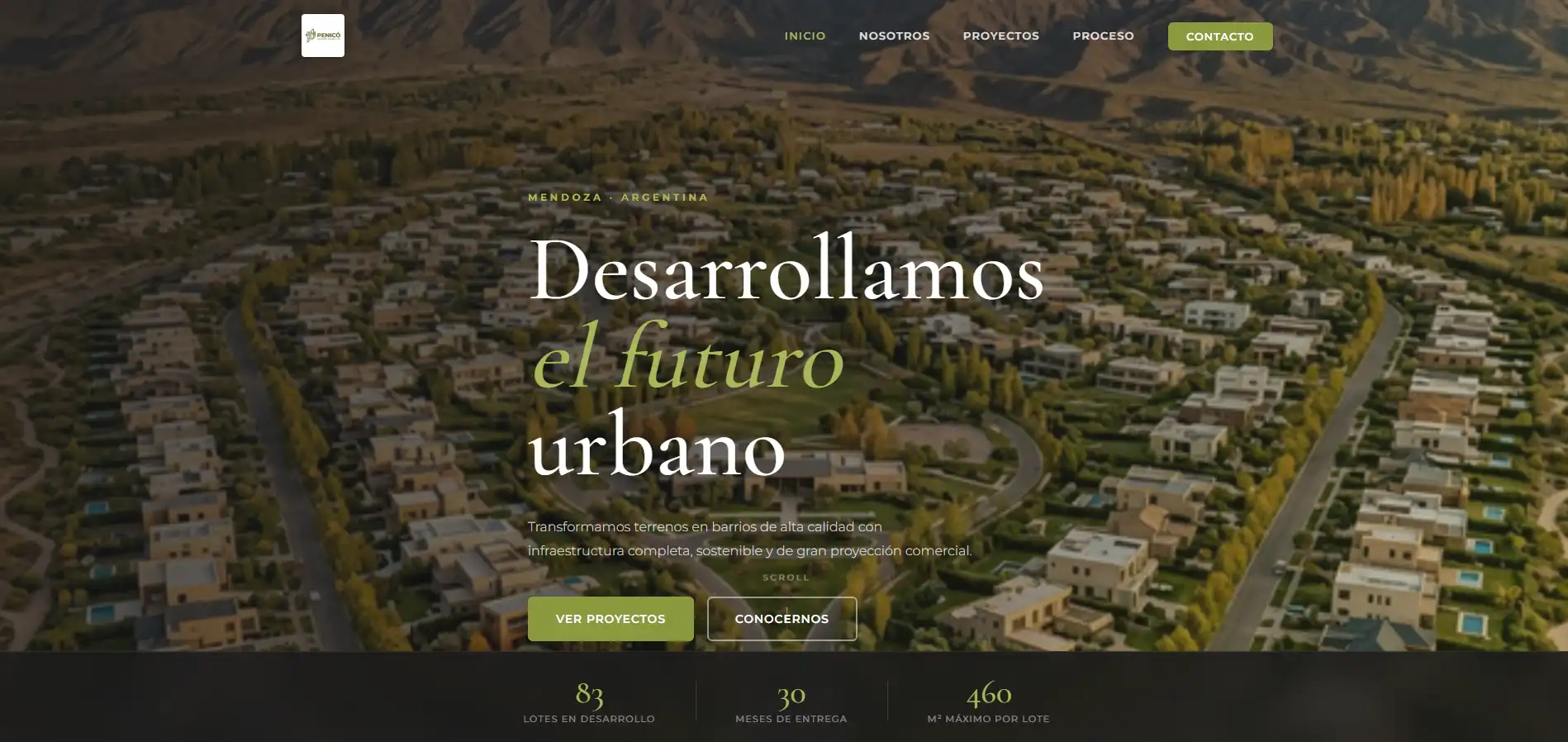 Landing Desarrollos Urbanos